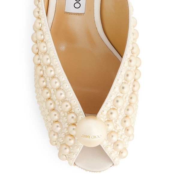 Jimmy Choo Women's Samantha Pearl Kitten Heel - Picture 6 of 16